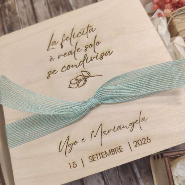 scatola di legno personalizzata ecofattoart